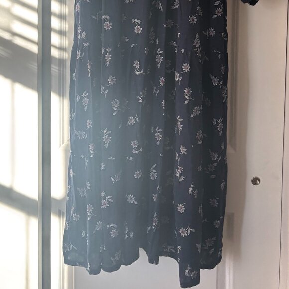 Old Navy Floral-Print Textured-Dobby Midi Swing Dress for Women, Size Small - Picture 5 of 5